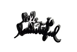 Life is Beautiful (Black) by Mr. Brainwash - Painted Resin Sculpture sized 12x7 inches. Available from Whitewall Galleries